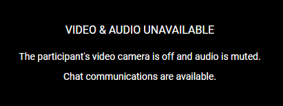 Video & Audio Unavailable