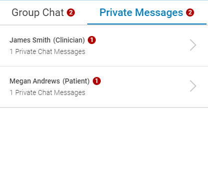 Private Message indicator
